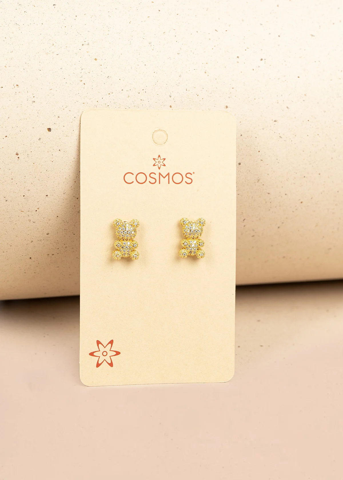 Aretes color dorado en forma de osos 106371 - Image 3