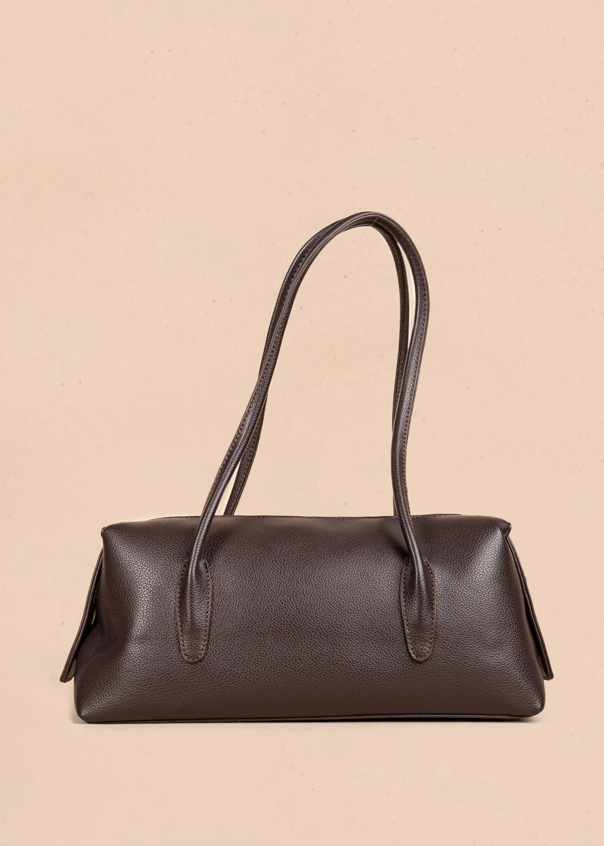 Bolso tipo cartera color miel silueta tubular 106792 - Image 4