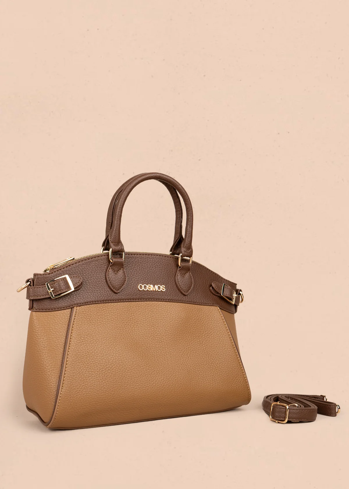 Bolso tipo cartera color miel 106181 - Image 2