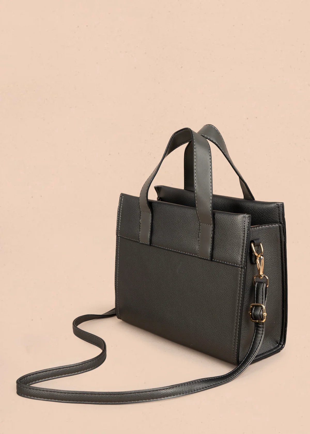 Bolso tipo cartera color plomo 106323 - Image 4
