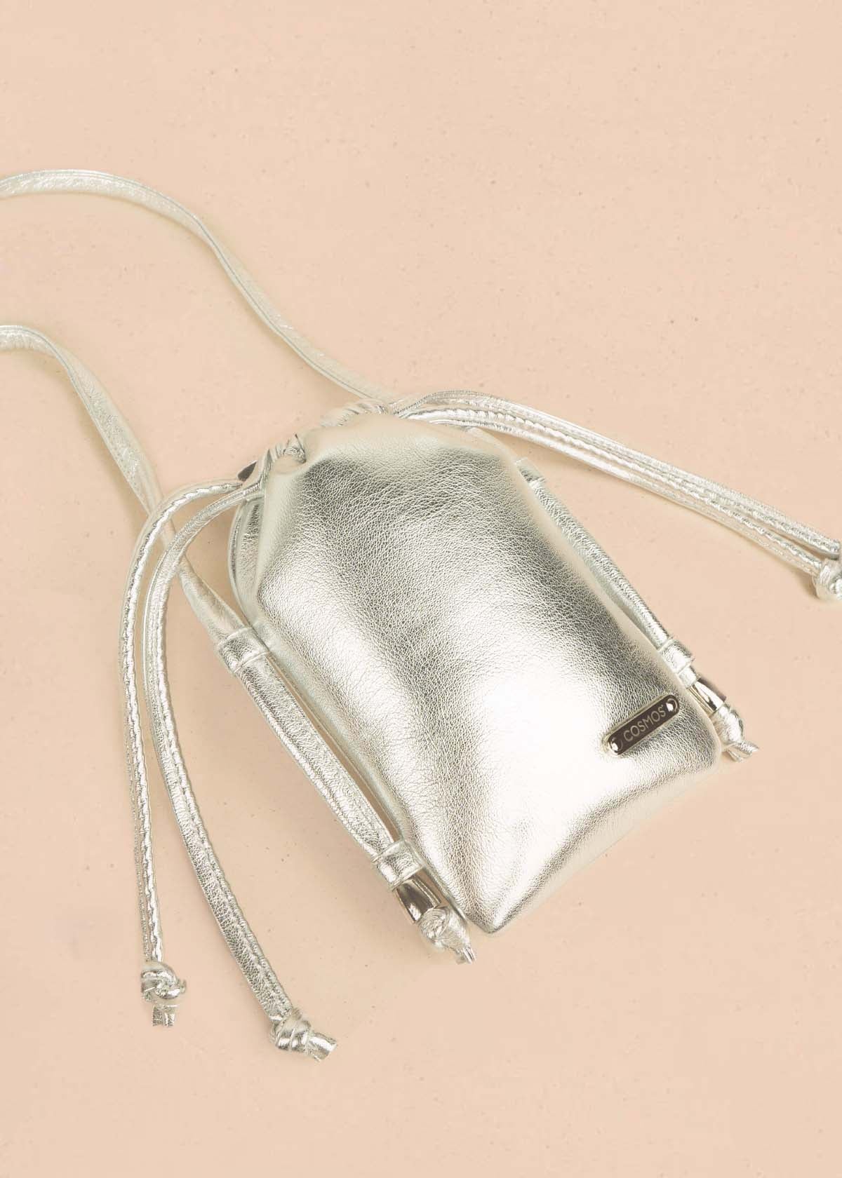Bolso manos libres color plata 106964 - Image 3