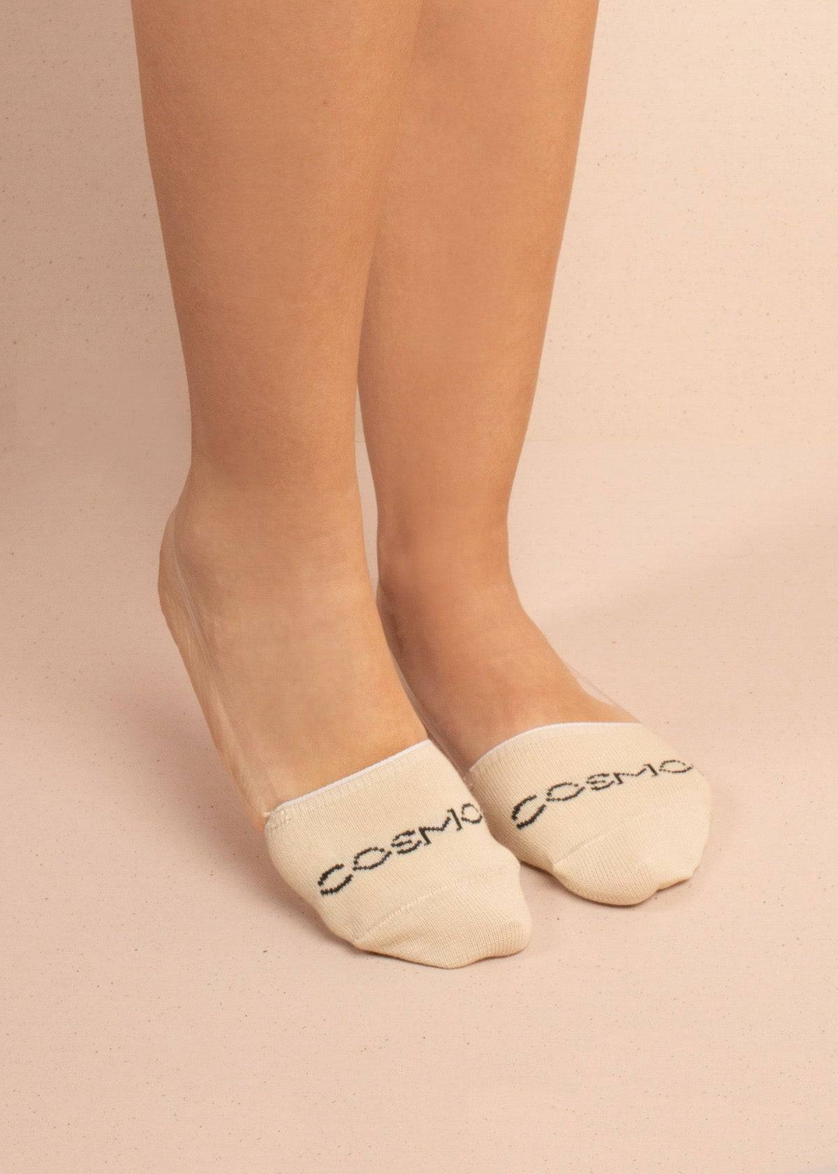 Medias puntera color beige con silicona - Image 4