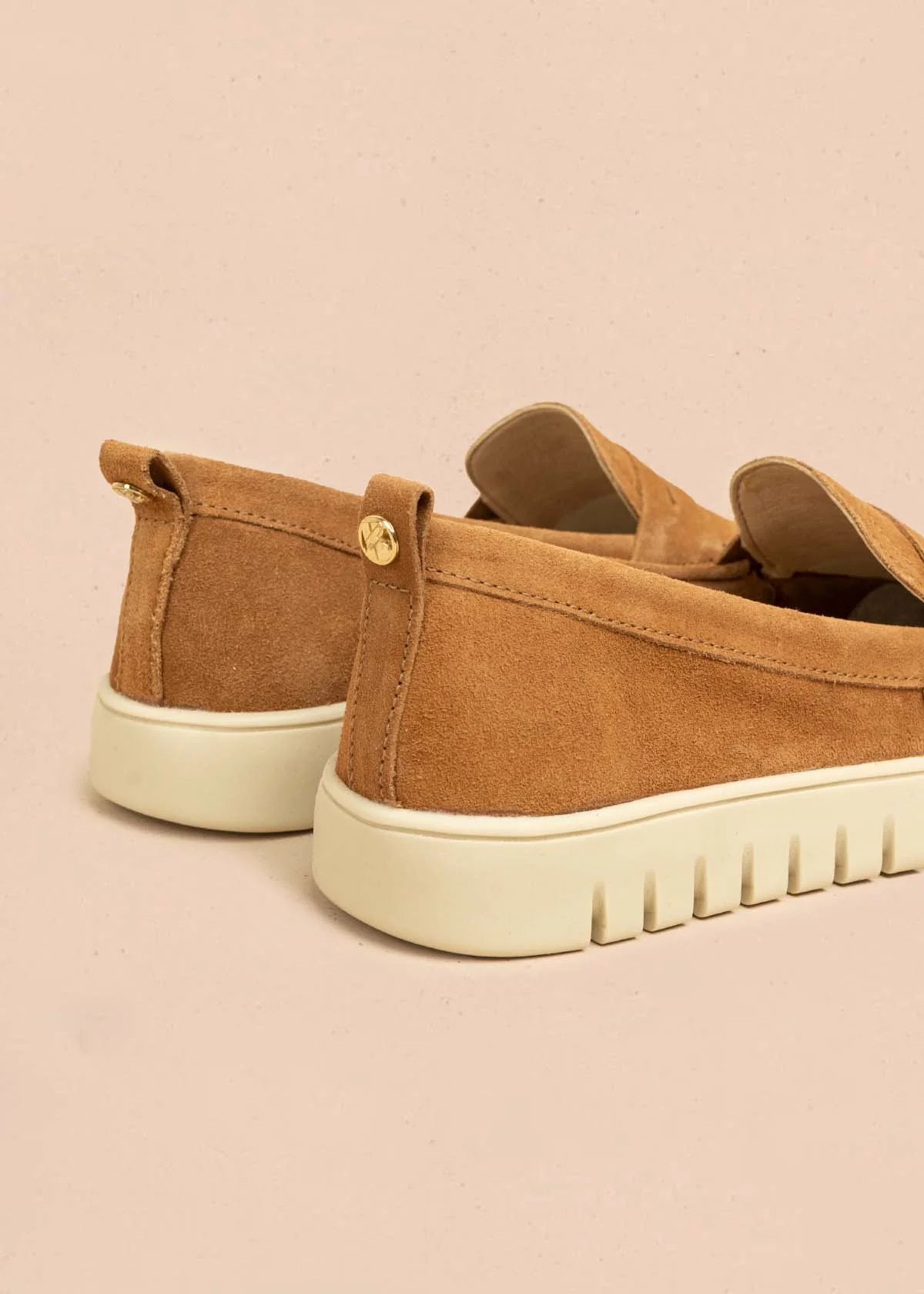 Mocasines en cuero color miel  105983 - Image 6