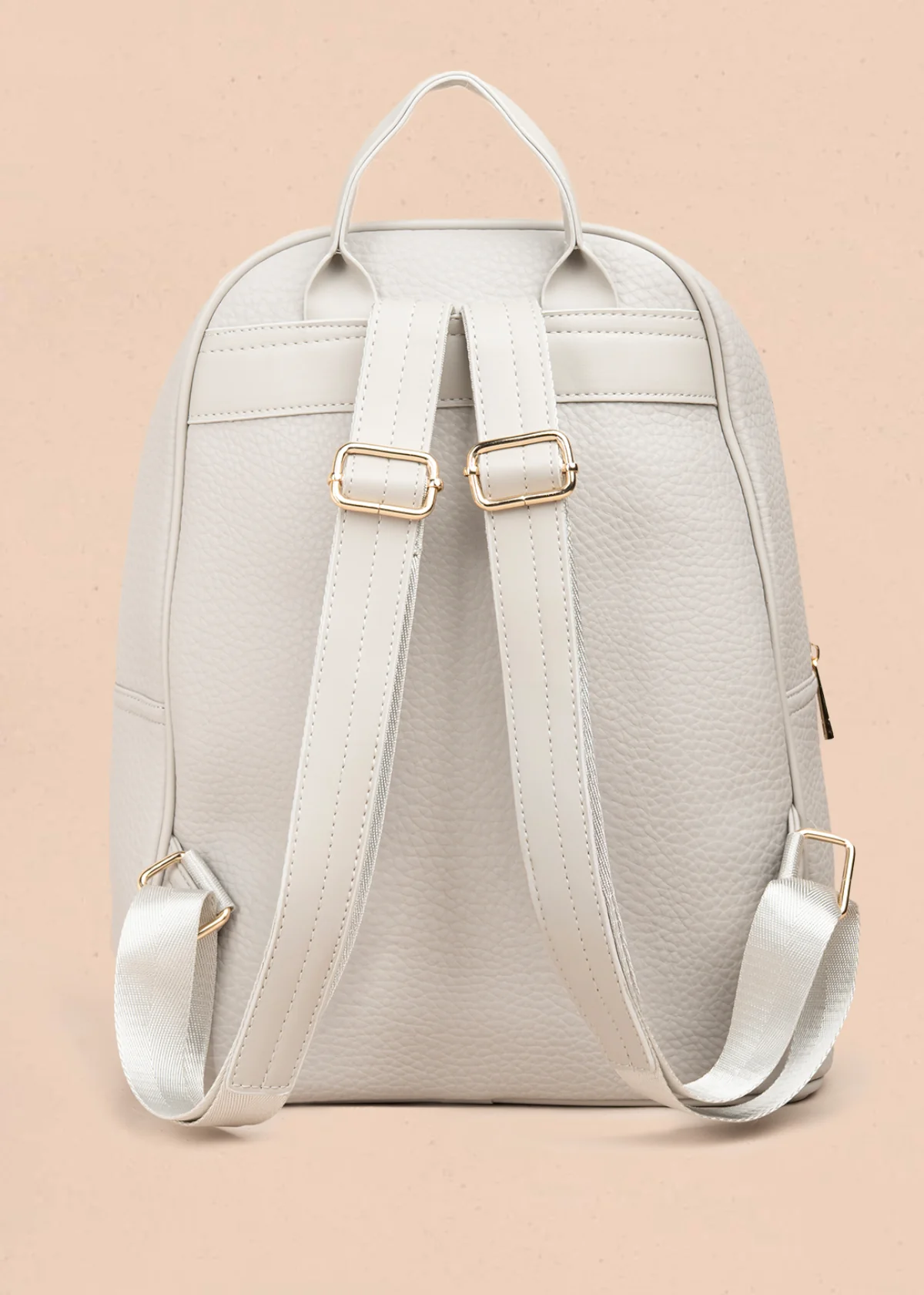 Morral casual color gris con cierre frontal 106986 - Image 4