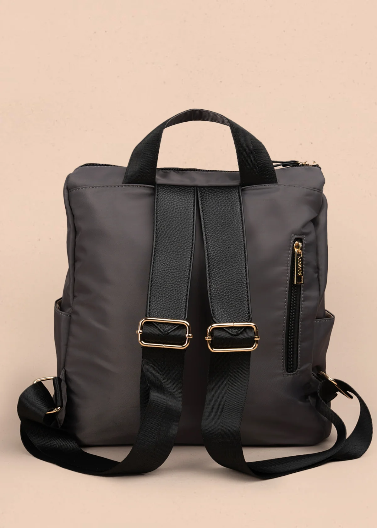 Morral color gris con doble bolsillo frontal 106979 - Image 4