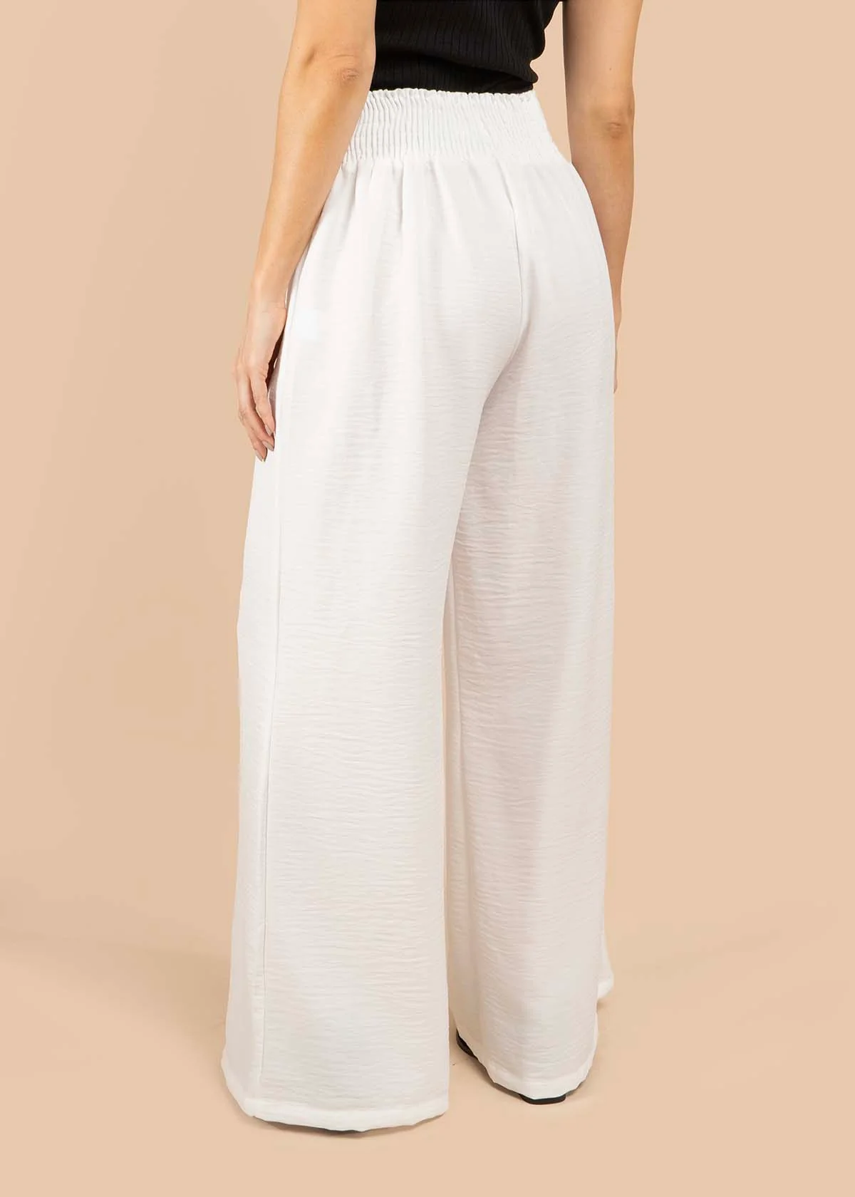 Pantalón bota ancha color blanco 105794 - Image 3