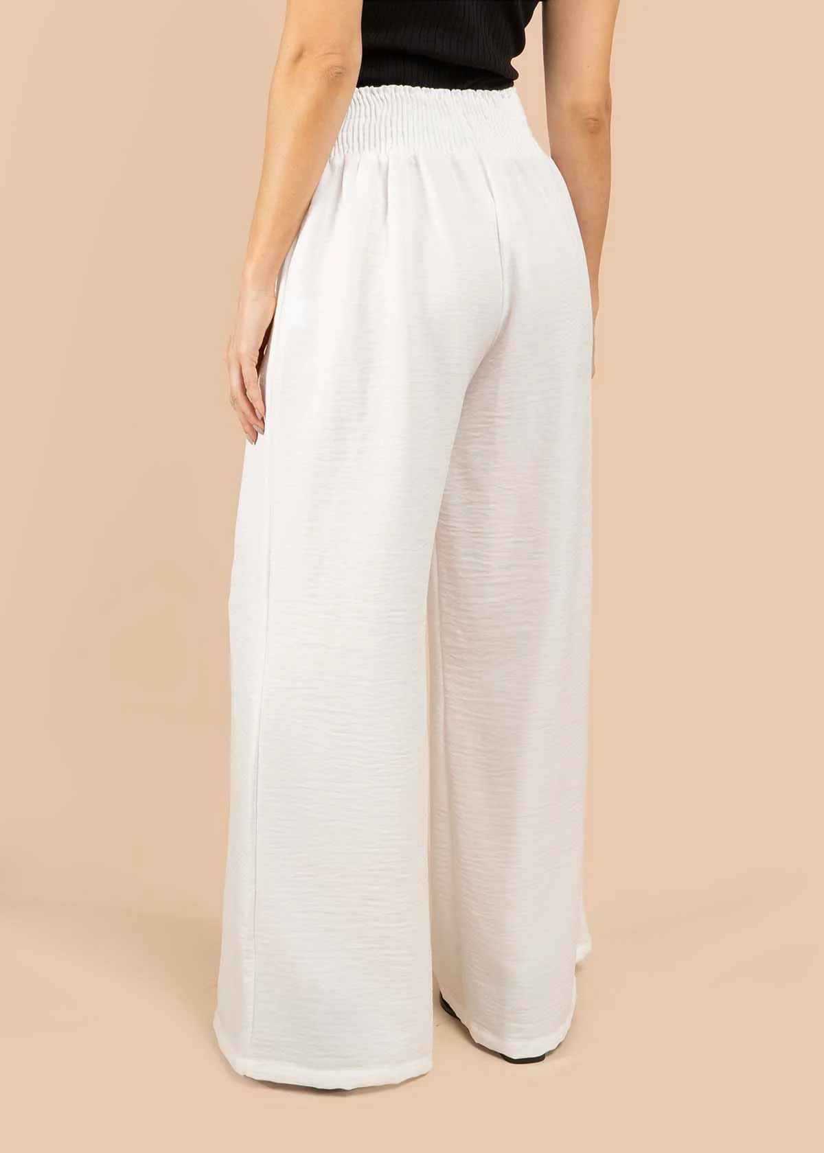 Pantalón bota ancha color blanco 105794 - Image 4