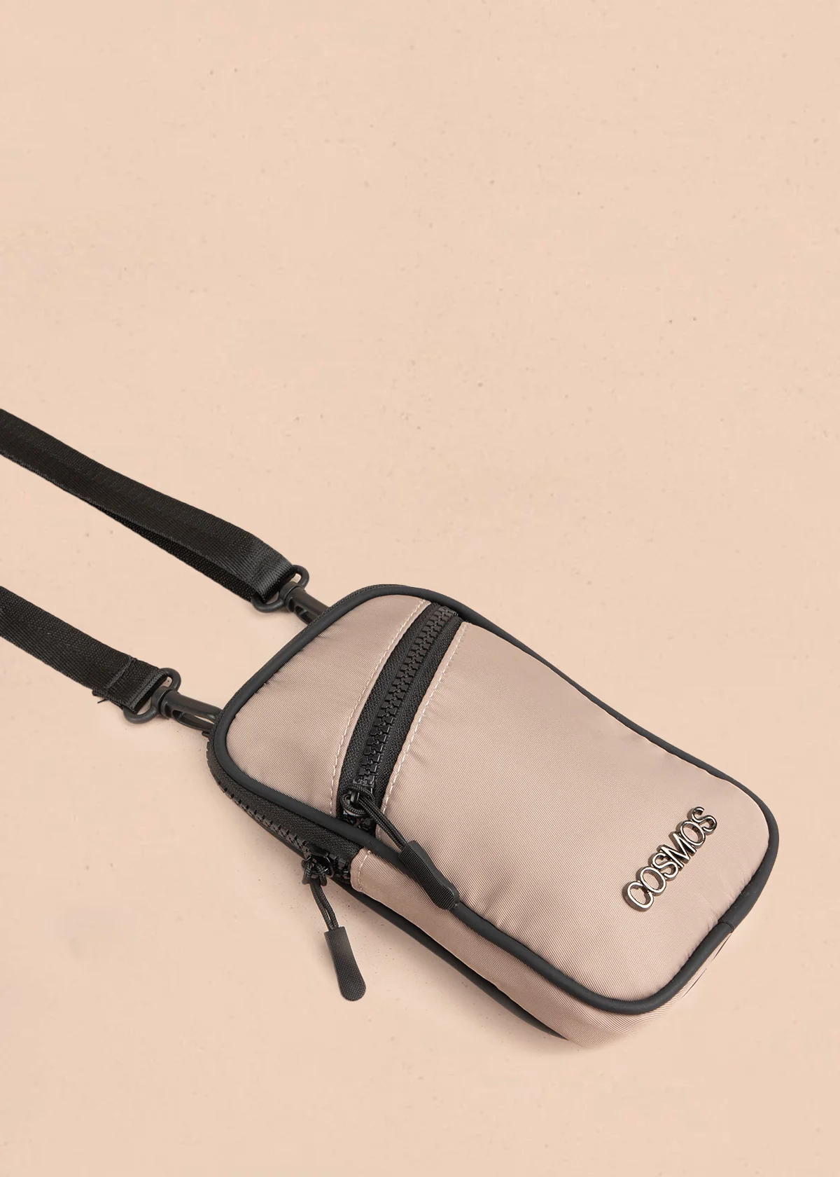 Porta celular color beige con bolsillo delantero 106969 - Image 4