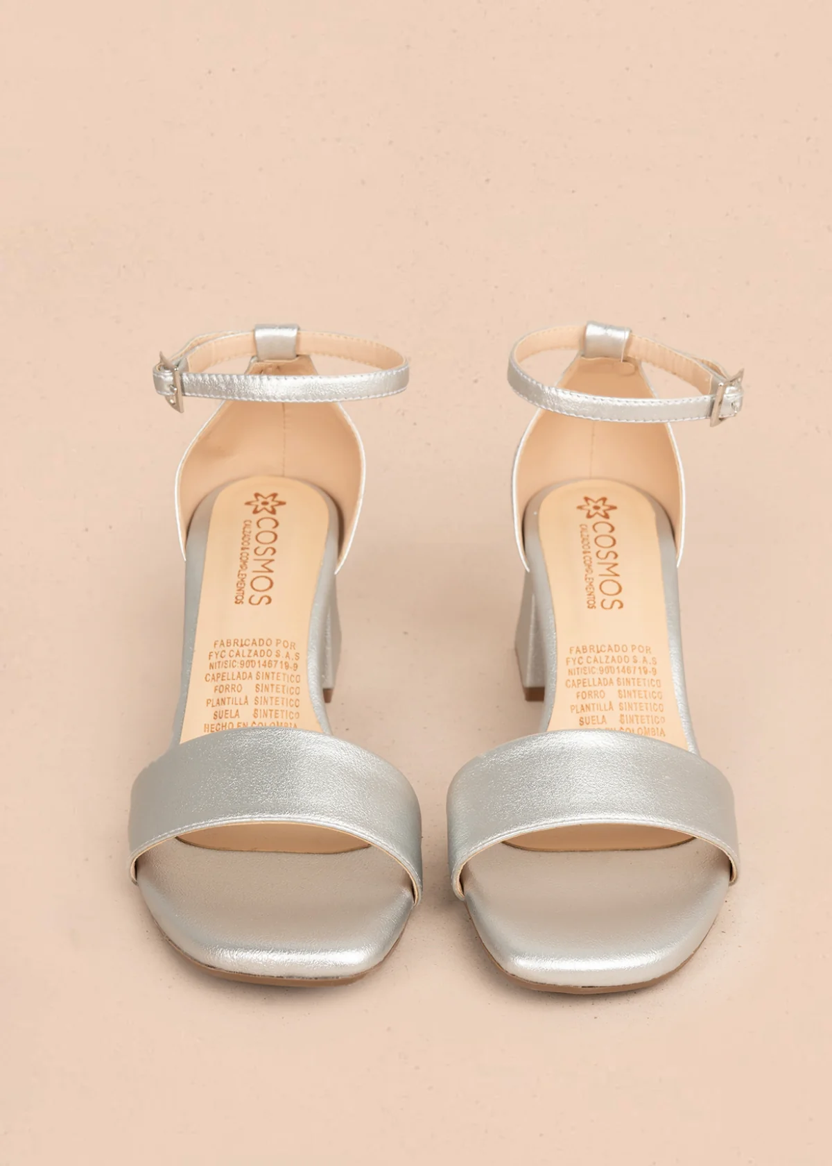 Sandalias de fiesta color plata 106092 - Image 2