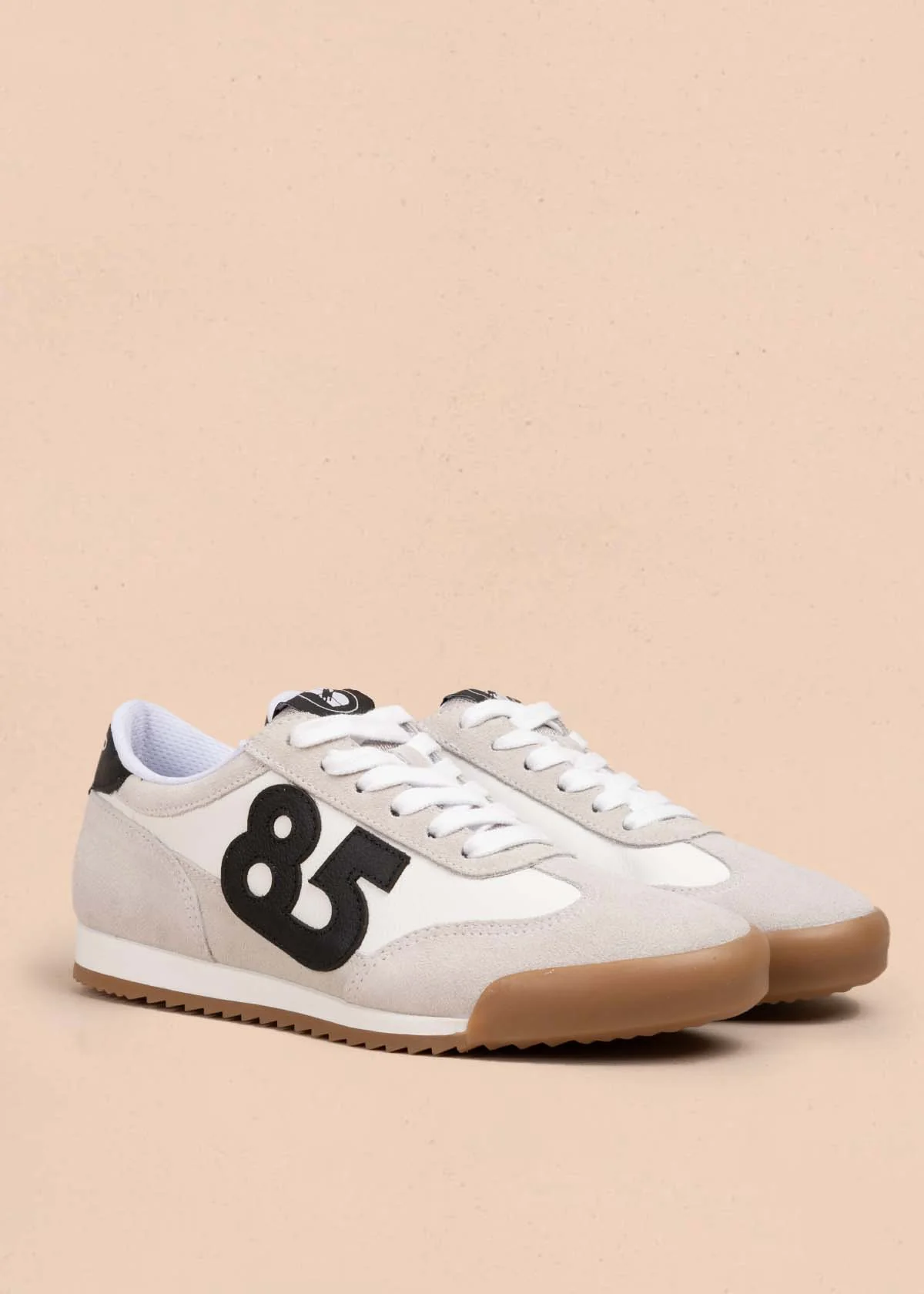 Tenis casuales en cuero color blanco 105336 - Image 2