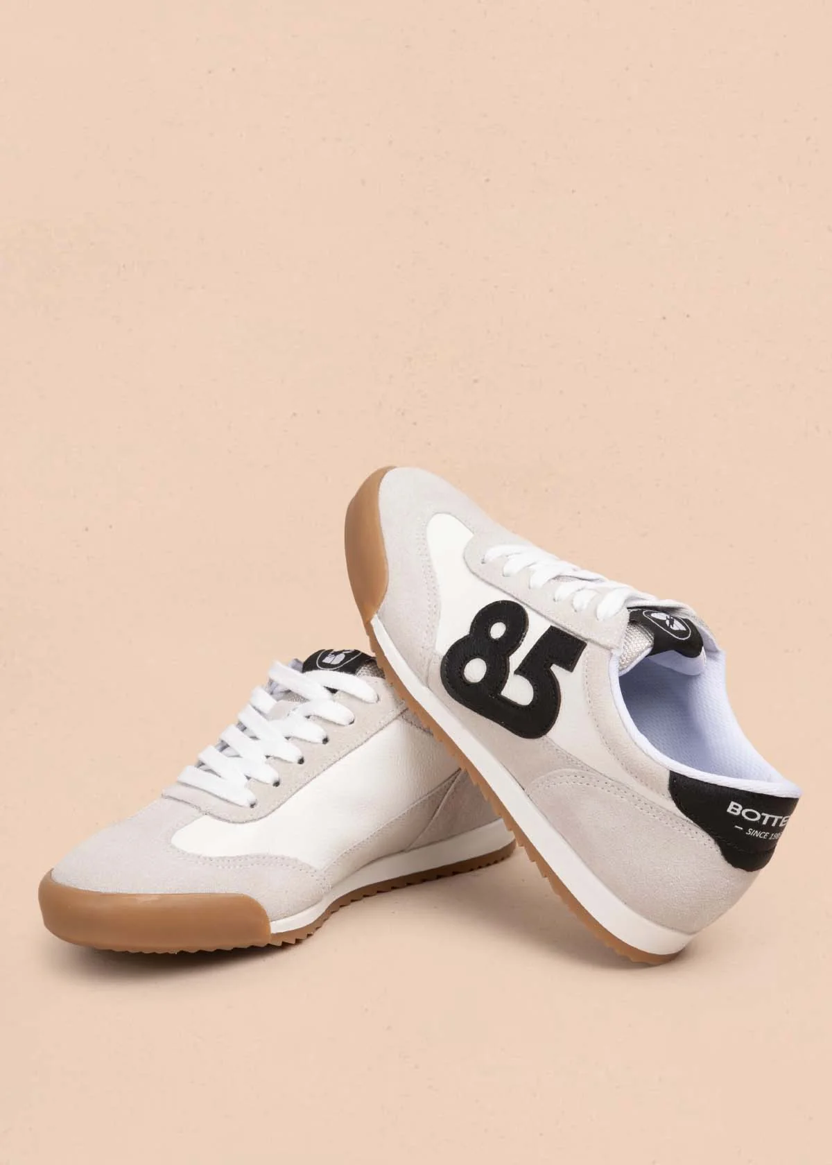 Tenis casuales en cuero color blanco 105336 - Image 3
