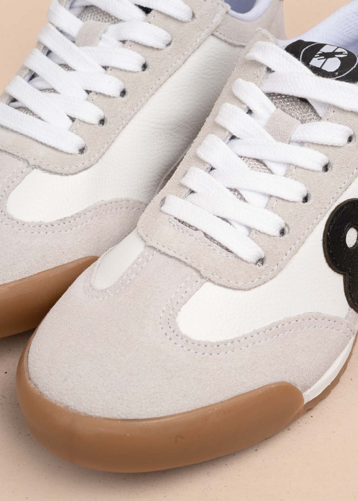 Tenis casuales en cuero color blanco 105336 - Image 6